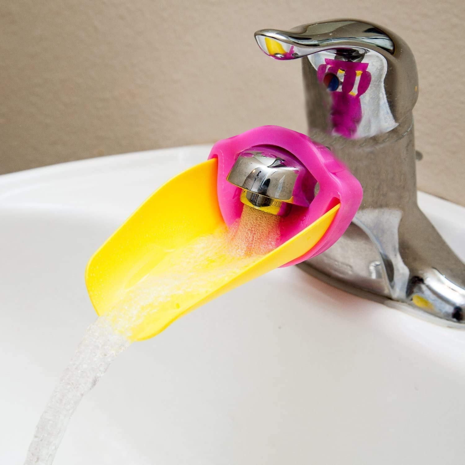 Faucet Extender | Easy Use for Hand Washing for Kids, Toddlers, Babies and Children | Silicone Sink Handle Extender | Fun Hand-Washing Solution | Cute Duck Mouth Design Wash Helper Bathroom Sink for Babies and Children (1 Pc) Faucet Extender | Easy Use for Hand Washing for Kids, Toddlers, Babies and Children | Silicone Sink Handle Extender | Fun Hand-Washing Solution | Cute Duck Mouth Design Wash Helper Bathroom Sink for Babies and Children (1 Pc)